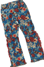 Boys Flavio Maroon Hoodie/Stacked Flare Jean Set