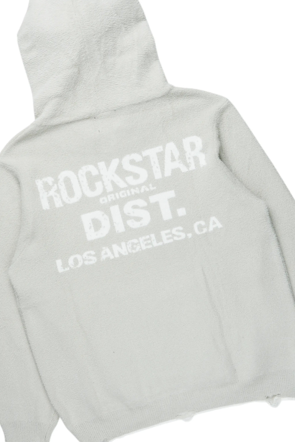 Lake Grey Mohair Knit Track Set