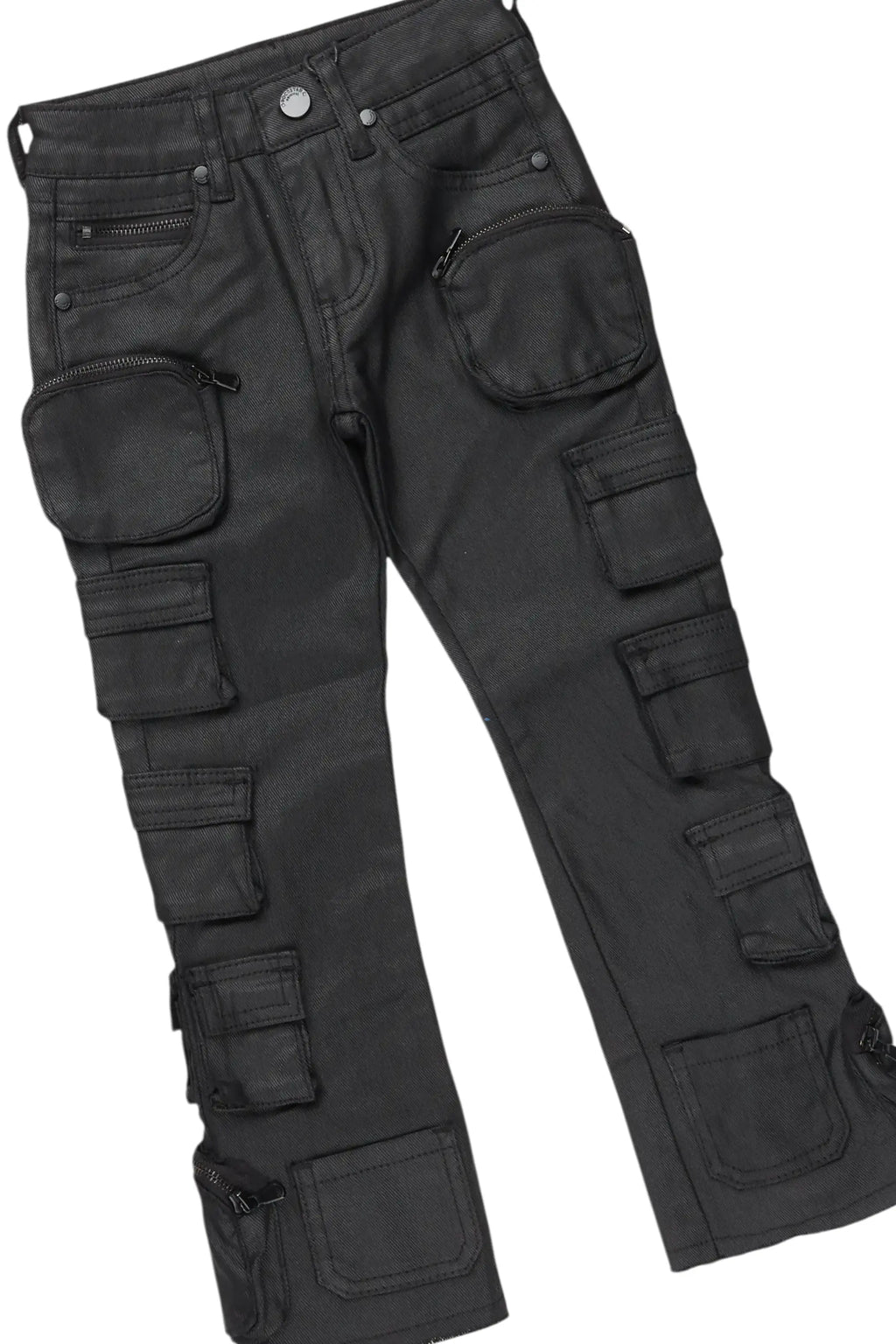 Boys Gardy Maroon Hoodie/Stacked Flare Jean Set