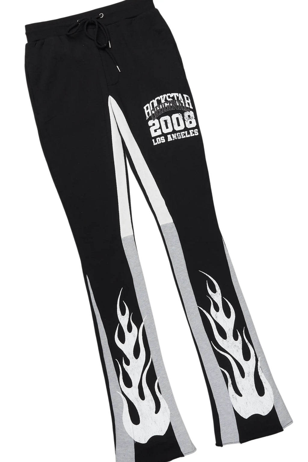 Edel Black/White Hoodie/Stacked Flare Pant Set