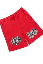 Racing Grung White/Red Graphic T-Shirt Short Set
