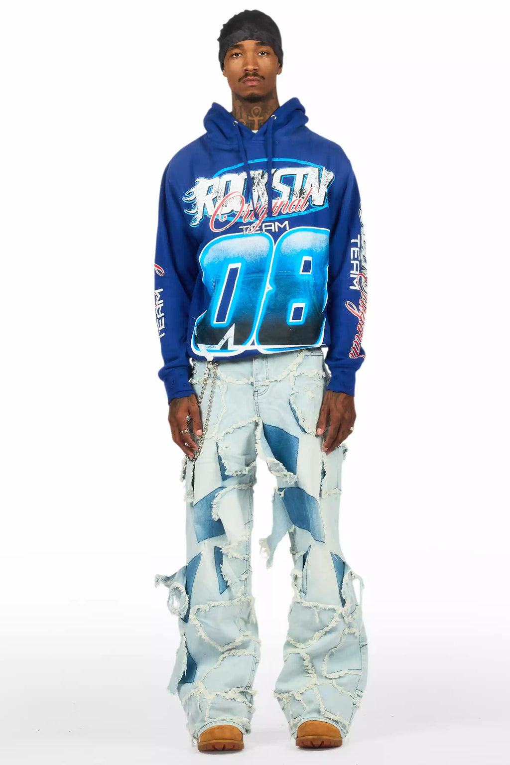 Jacomus Blue Baggy Fit Jean