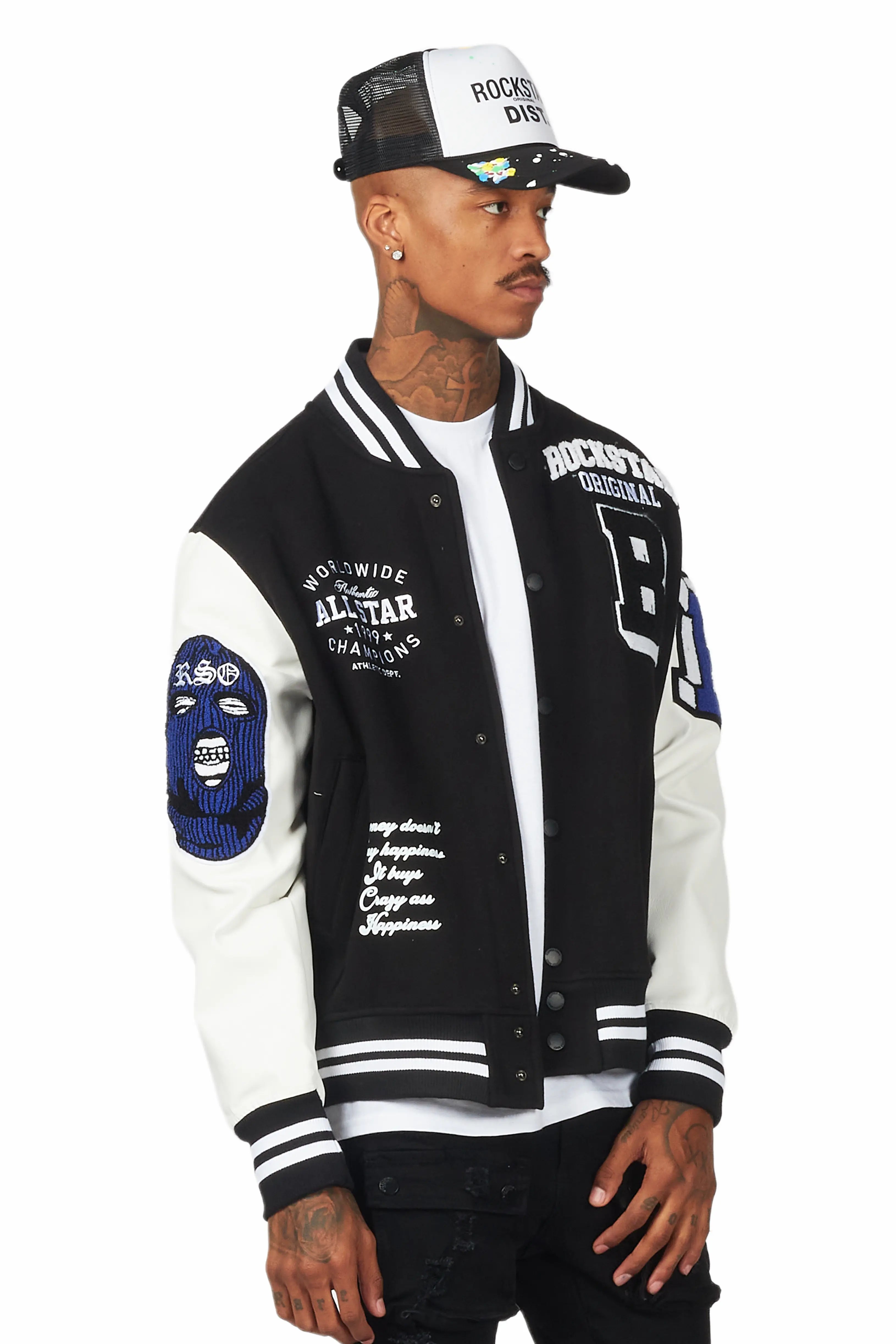 Himiko Black Varsity Jacket