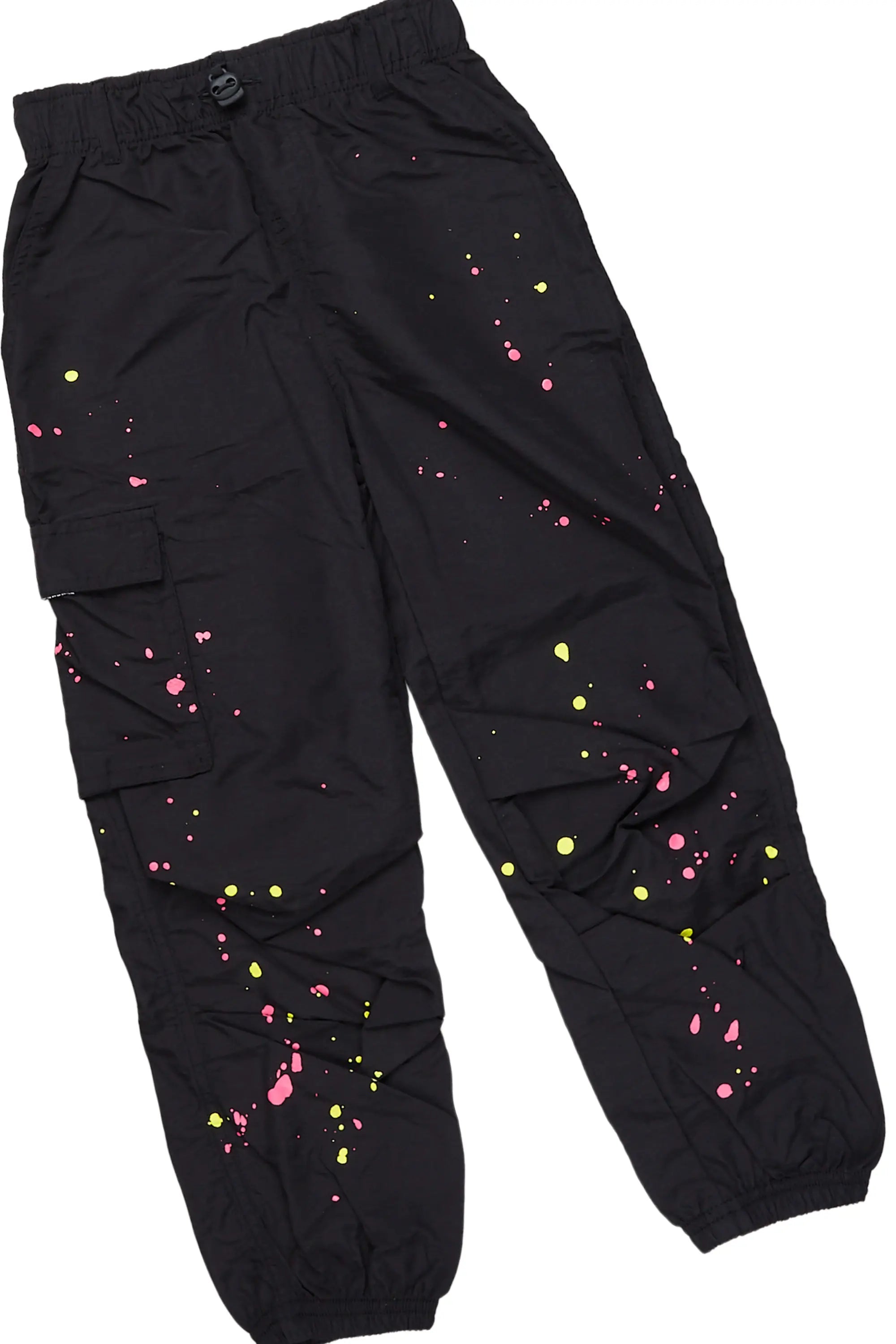 Girls Odie White/Black T-Shirt Cargo Jogger Set