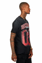 Fields Black/Red Oversized Graphic T-Shirt