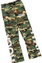 Boys Deniska Black/Camo T-Shirt Baggy Stacked Flare Set