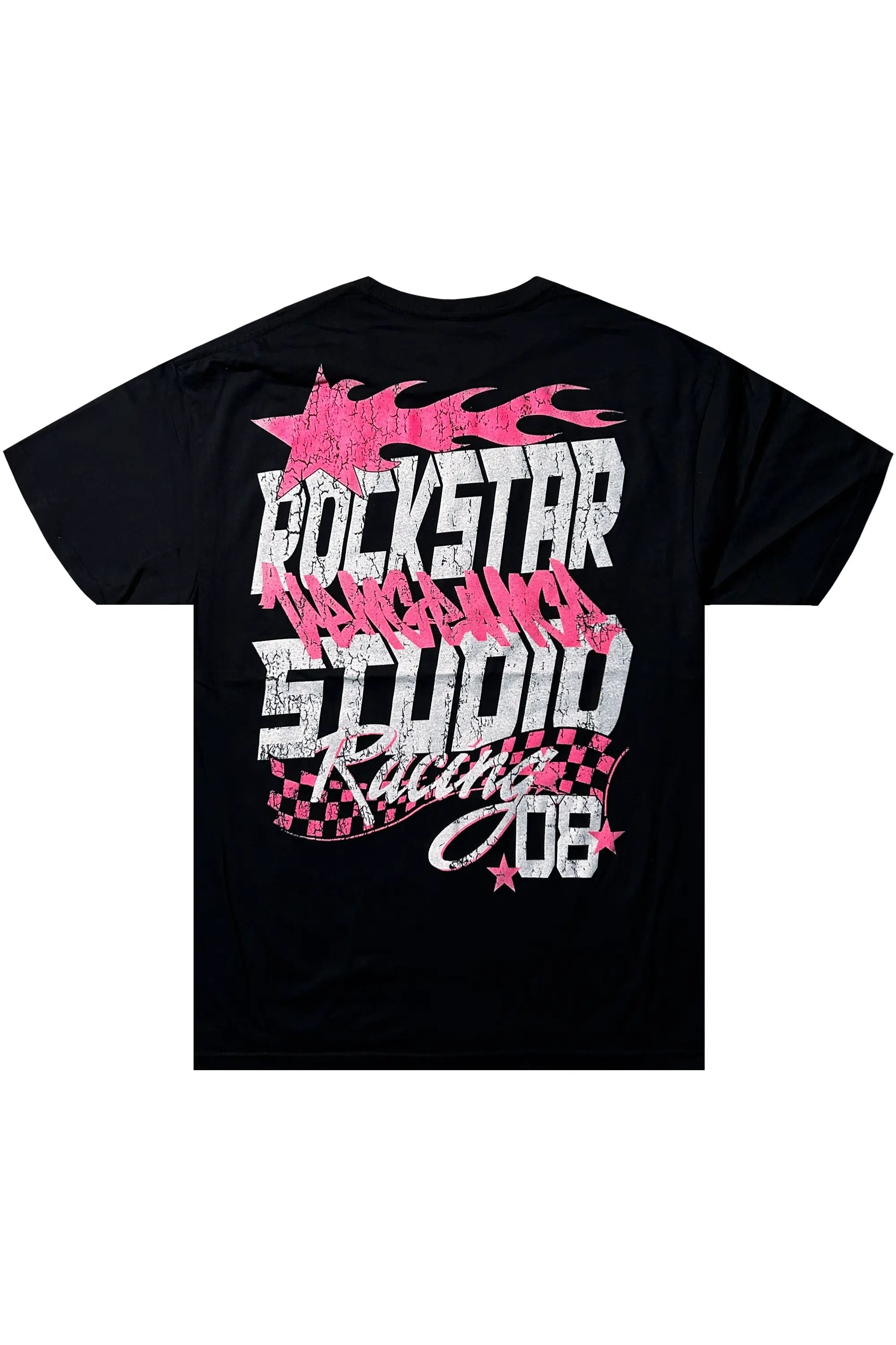 Anesso Black Graphic T-Shirt