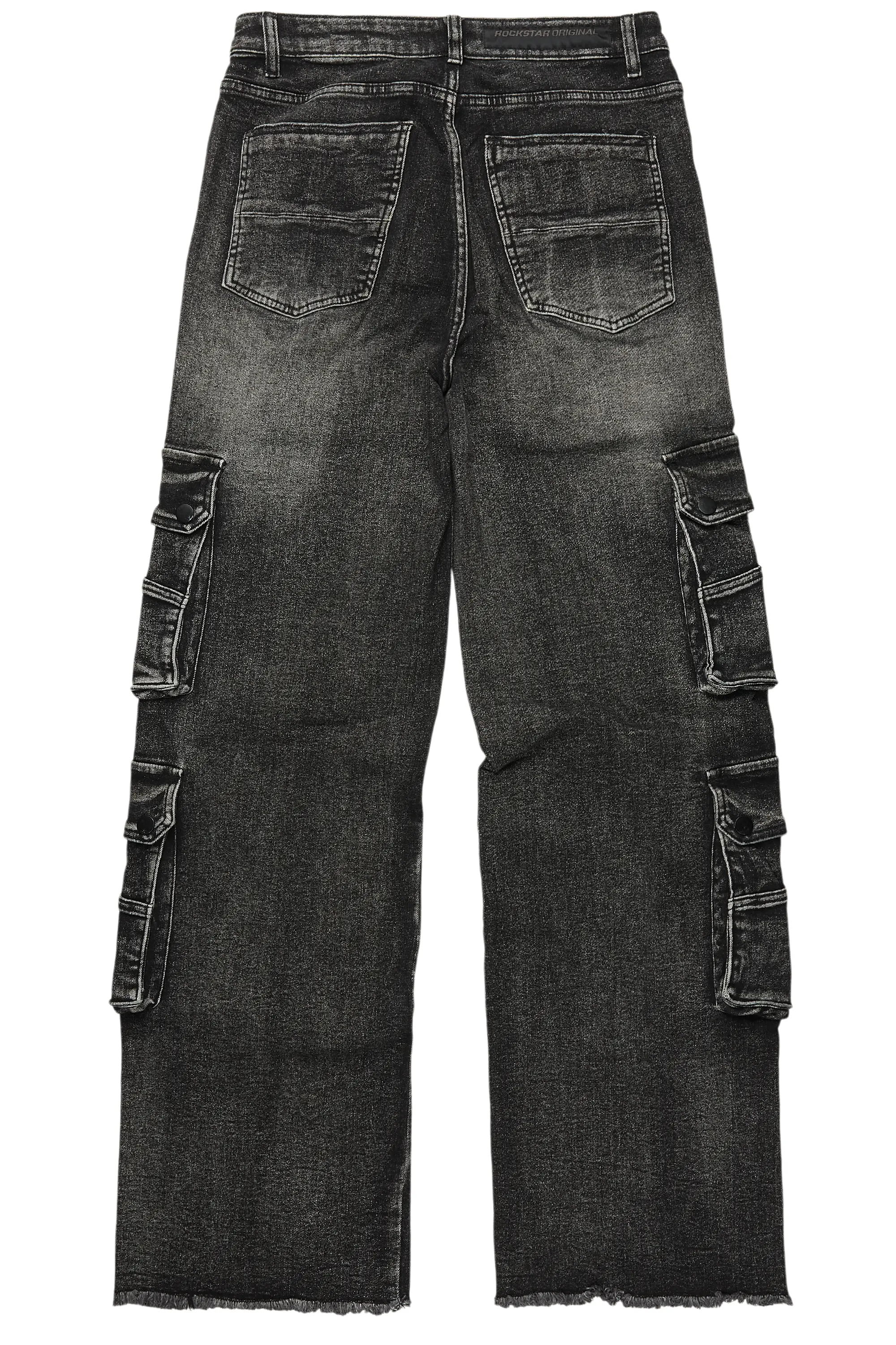 Keylor Black Wash Baggy Fit Jean