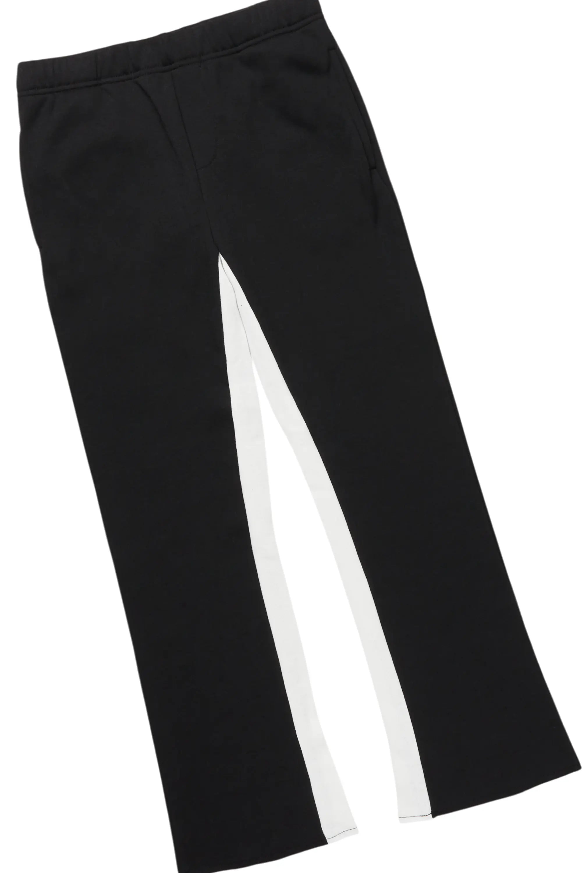 Boys Beno Black/Green T-Shirt/Stacked Flare Pant Set