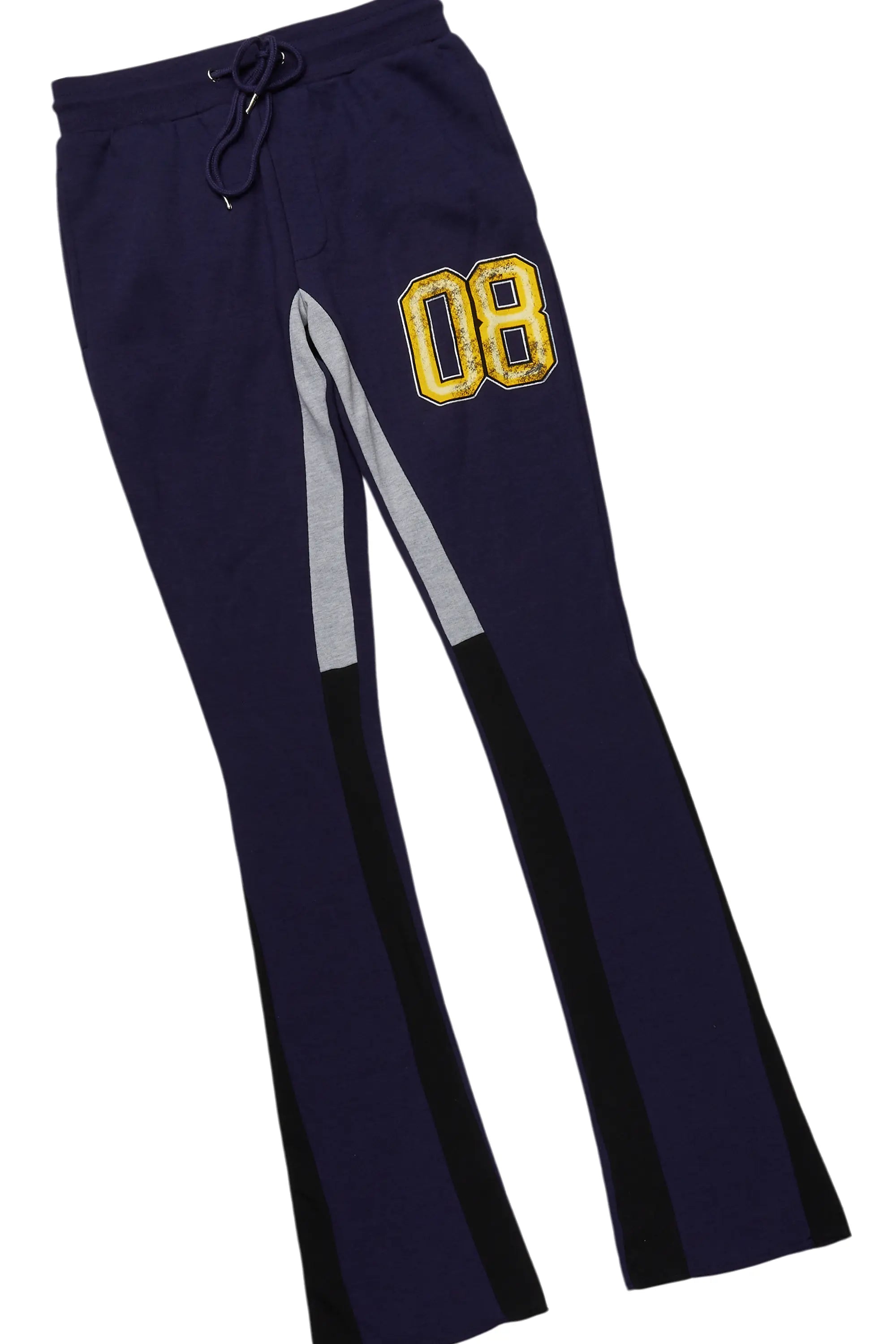 Fields Navy Stacked Flare Hoodie Track Set