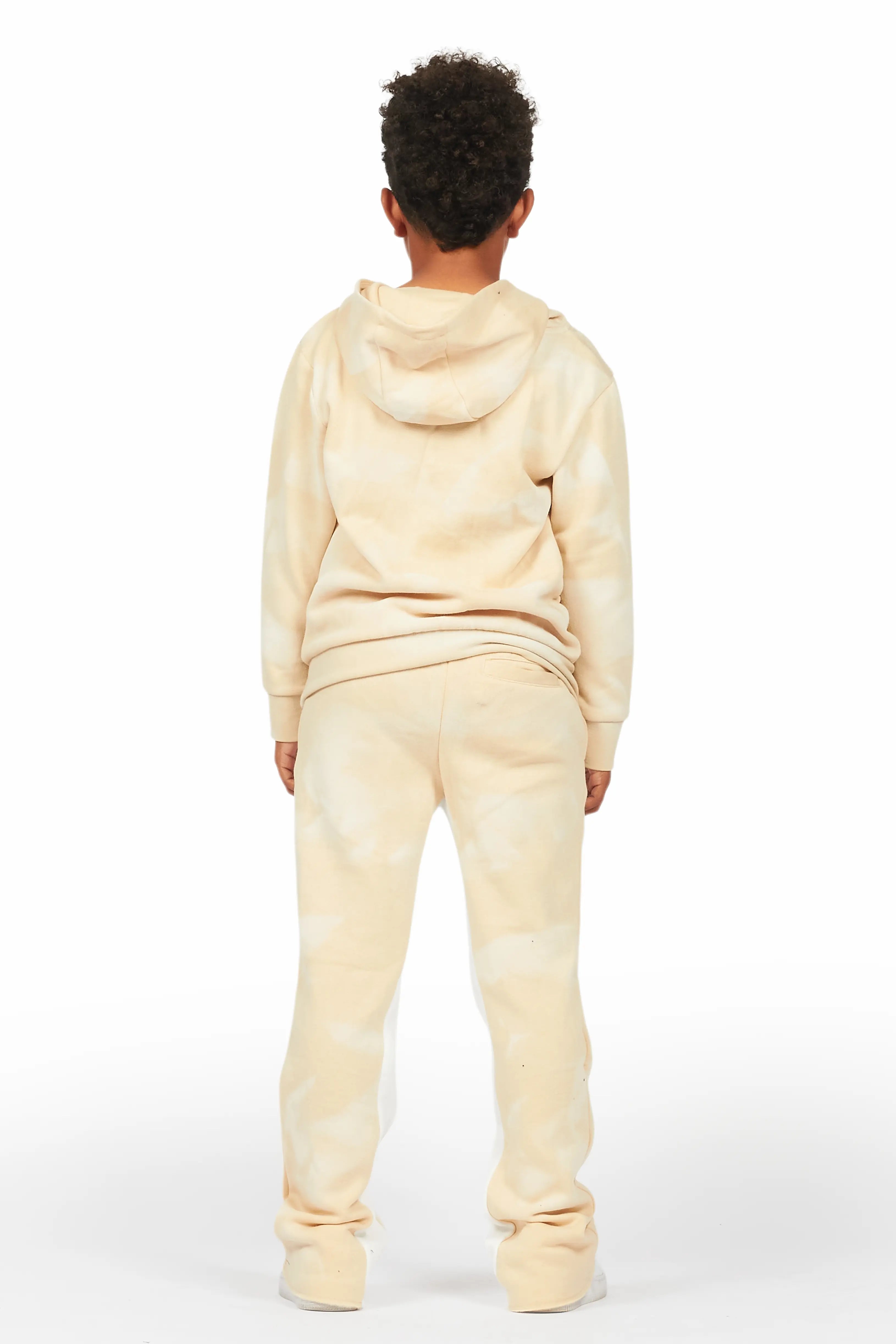 Boys Nelly Beige Baggy Fit Track Set
