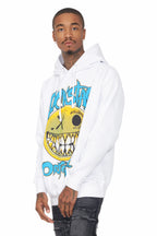Fraust White Graphic Hoodie
