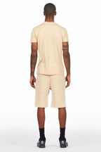 Scottie Beige Painter T-Shirt/Short Set