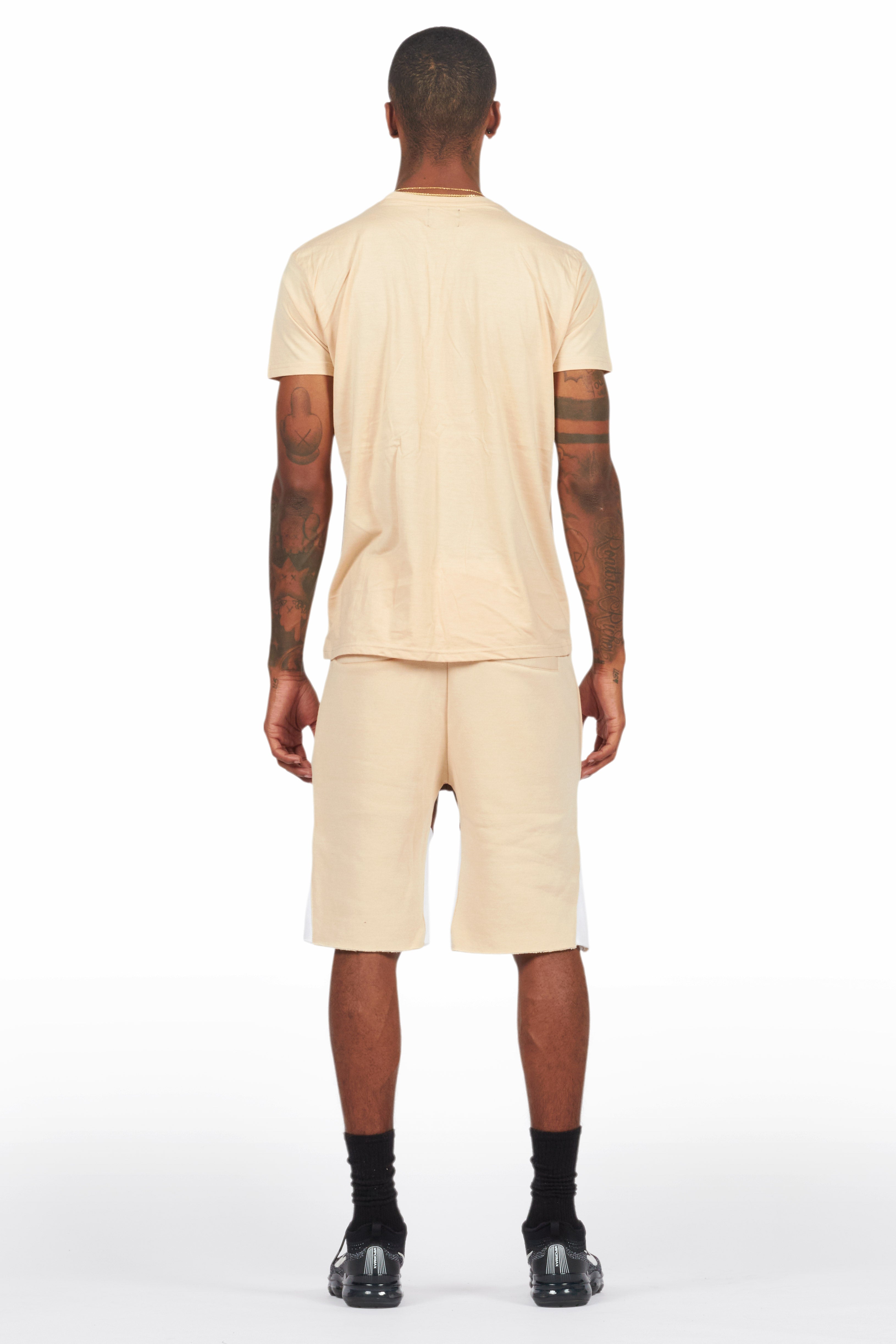 Scottie Beige Painter T-Shirt/Short Set