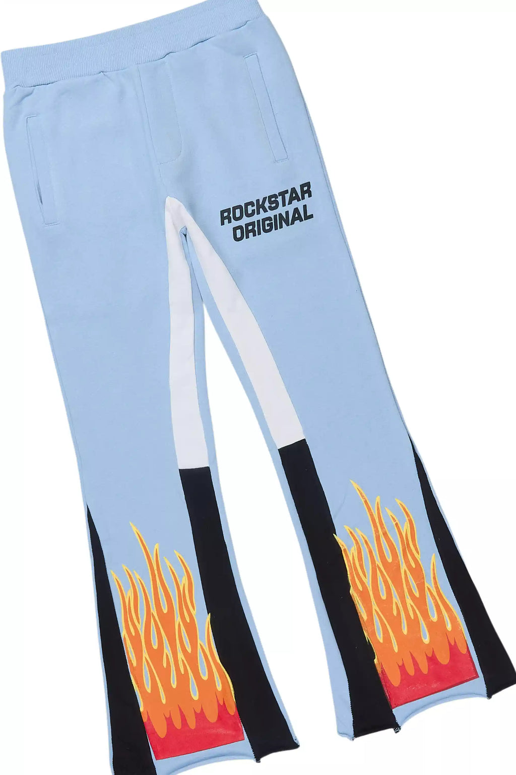 Boys Roeland Baby Blue/Red Stacked Flare Pant Set