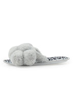 Kourtnay Grey Fur Slippers