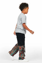 Boys Baatar Jet Black  Baggy Fit Jean