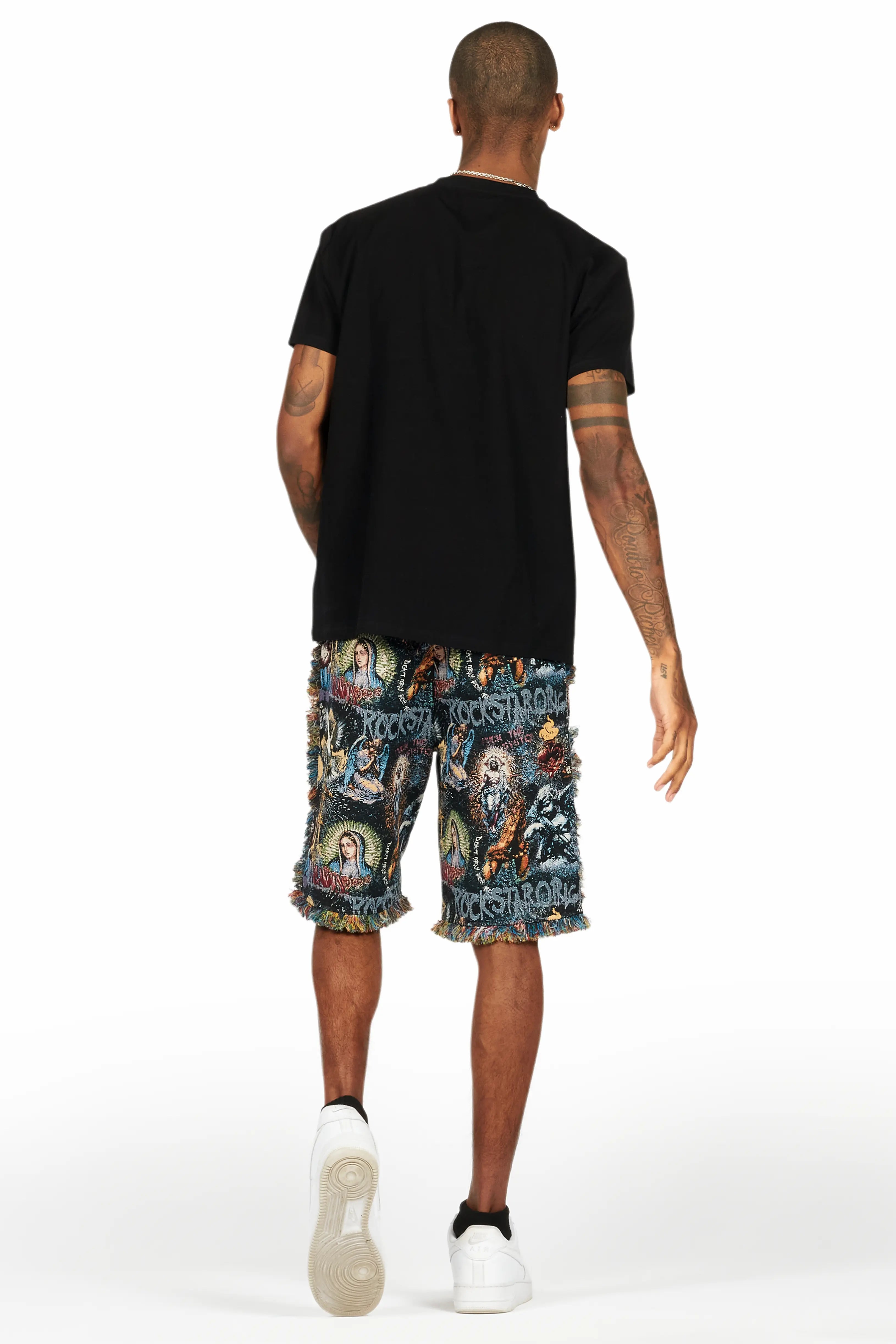 Tappy Black/Multi T-Shirt Short Set