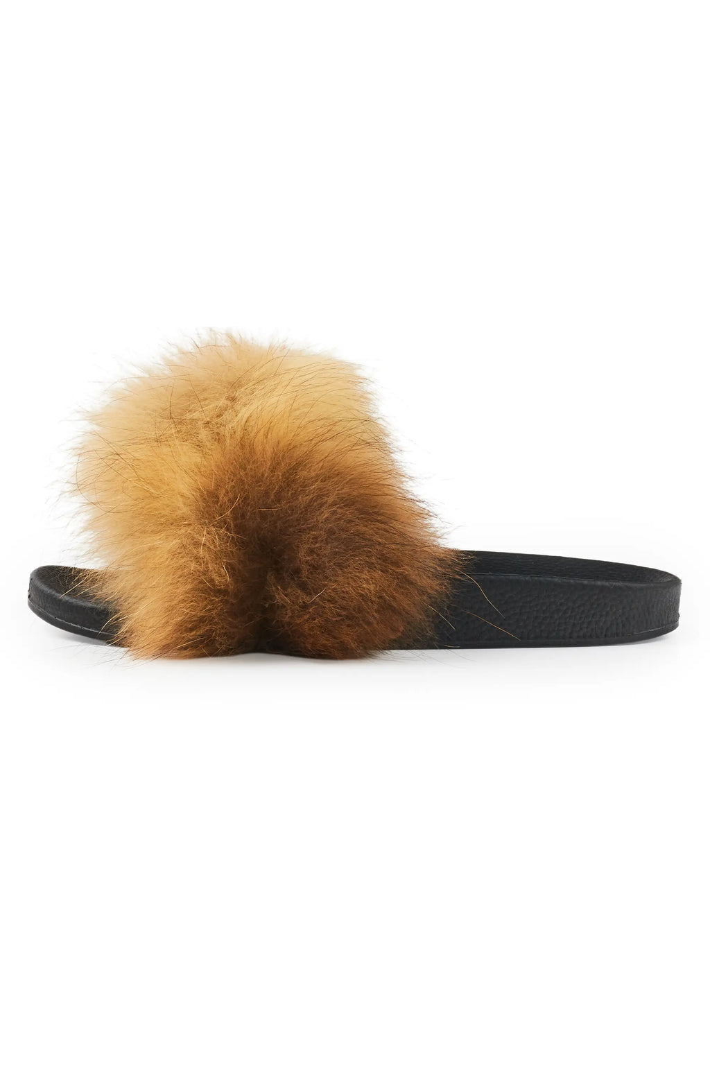Jamonty Brown Fur Slides