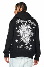 Mermaid Black Graphic Hoodie
