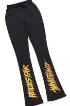 Shaletha Black Super Stacked Track Set