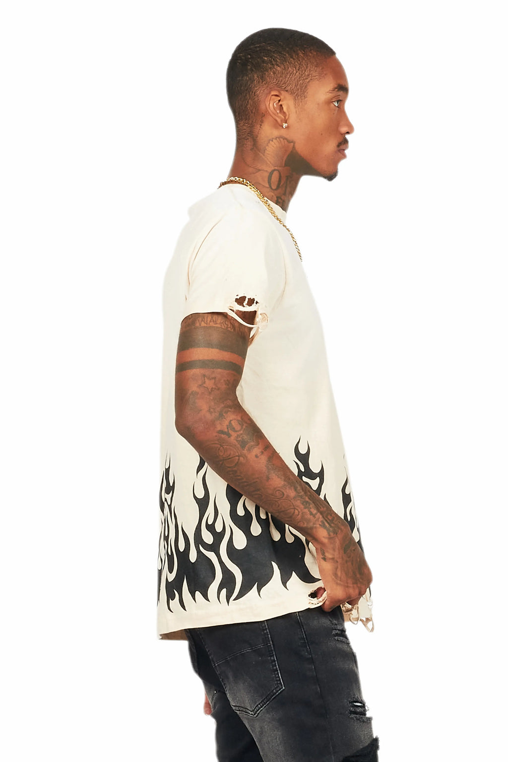 Bubble Beige Oversized Graphic T-Shirt