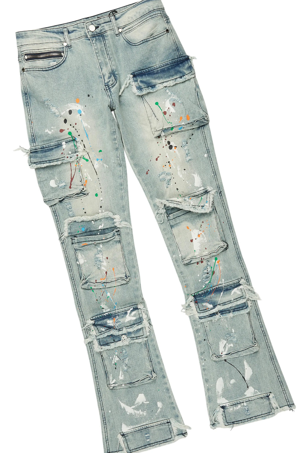 Dallan Black/Blue T-Shirt/Stacked Flare Jean Bundle