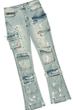 Dallan Black/Blue T-Shirt/Stacked Flare Jean Bundle