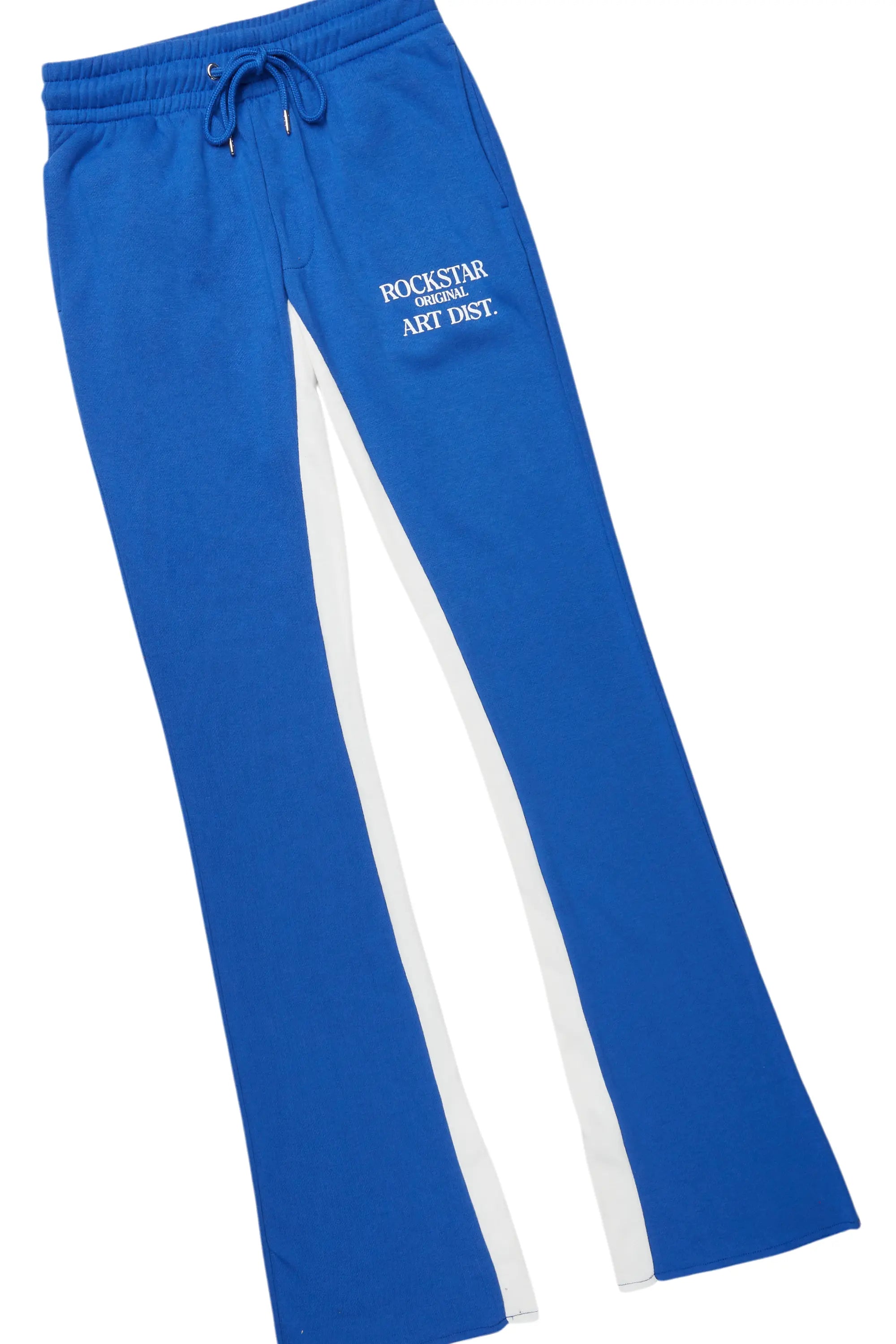 Briggs White/Royal Long Sleeve T-Shirt/Baggy Pant Set