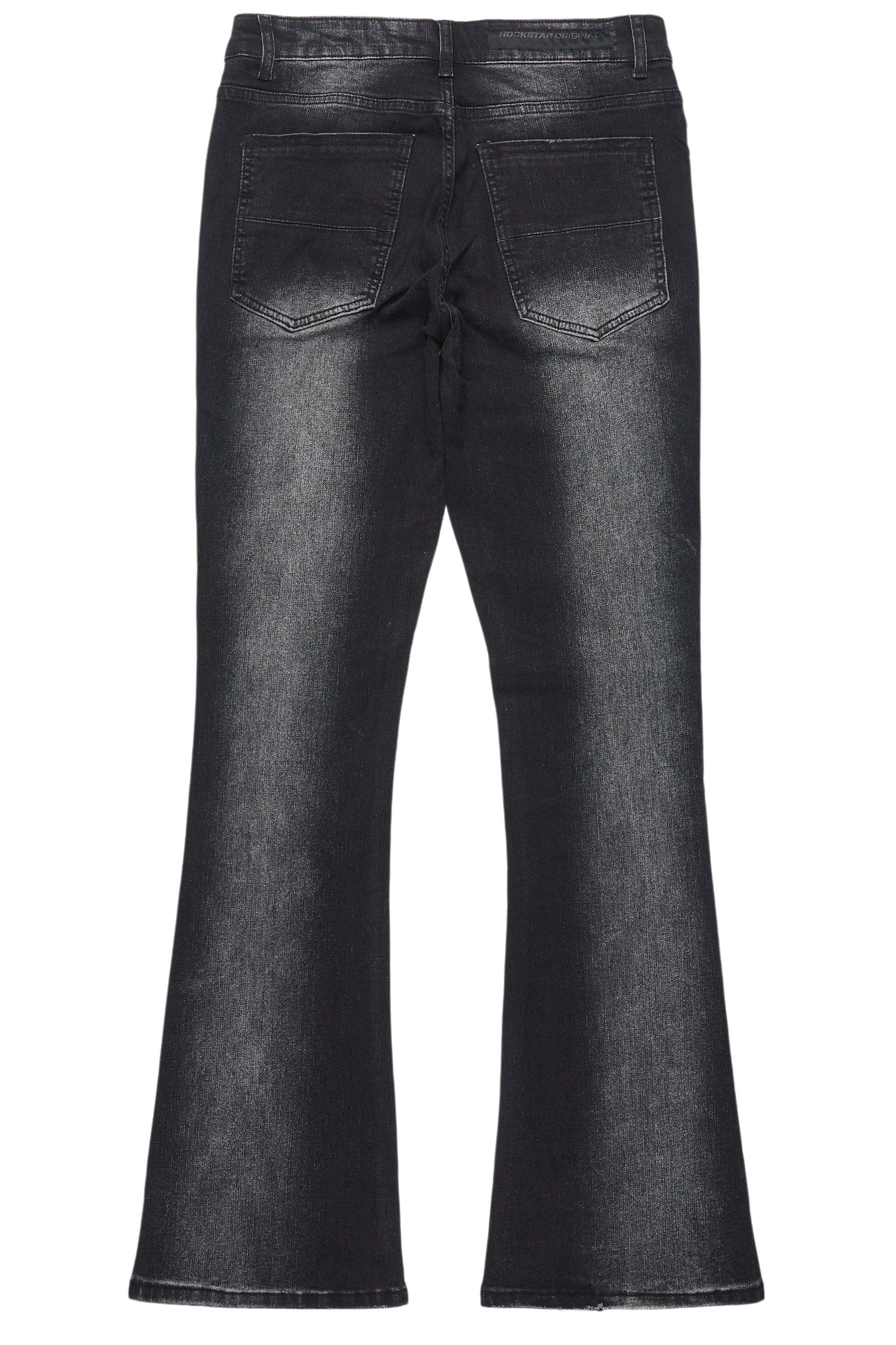 Drick Dark Grey Regular Fit Flare Jean