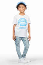 Boys Bansi White T-Shirt/Cargo Skinny Jean Set