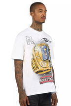 Champ White Graphic Rhinestone T-Shirt