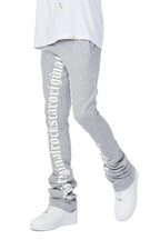 Callie Heather Grey Super Stacked Pants