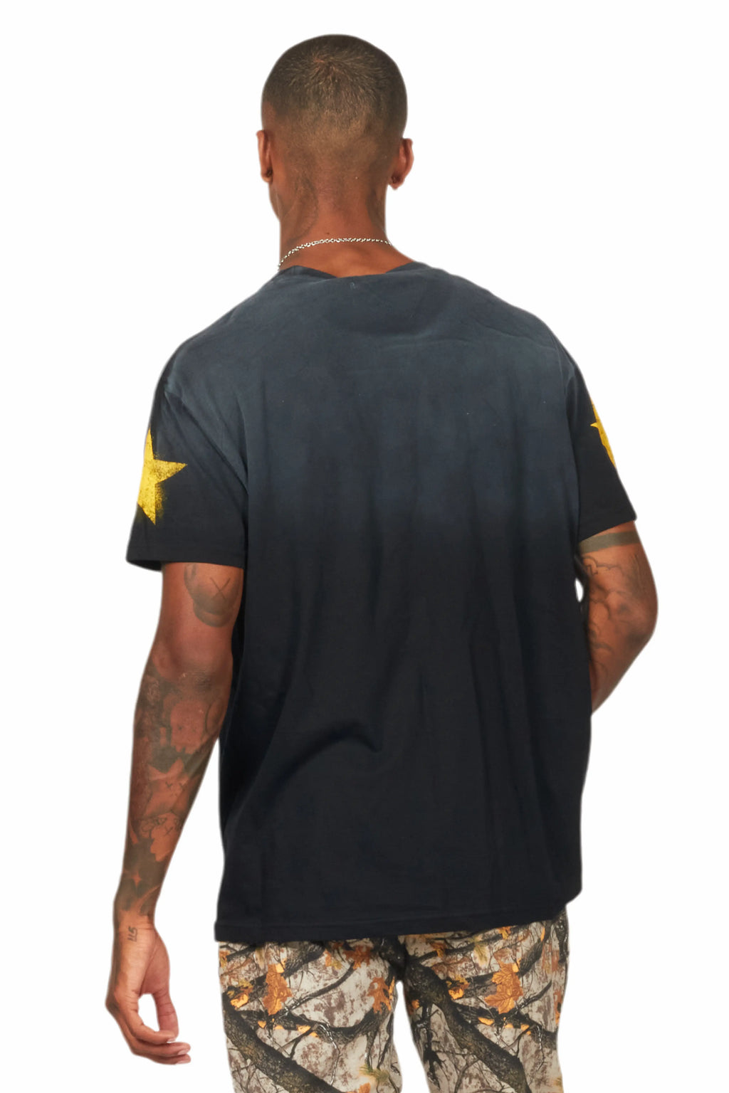 Addax Black Graphic Oversized T-Shirt