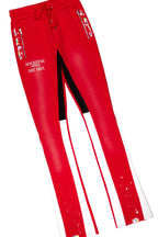 Rockstar Art Dist. Red Hoodie/Stacked Flare Set