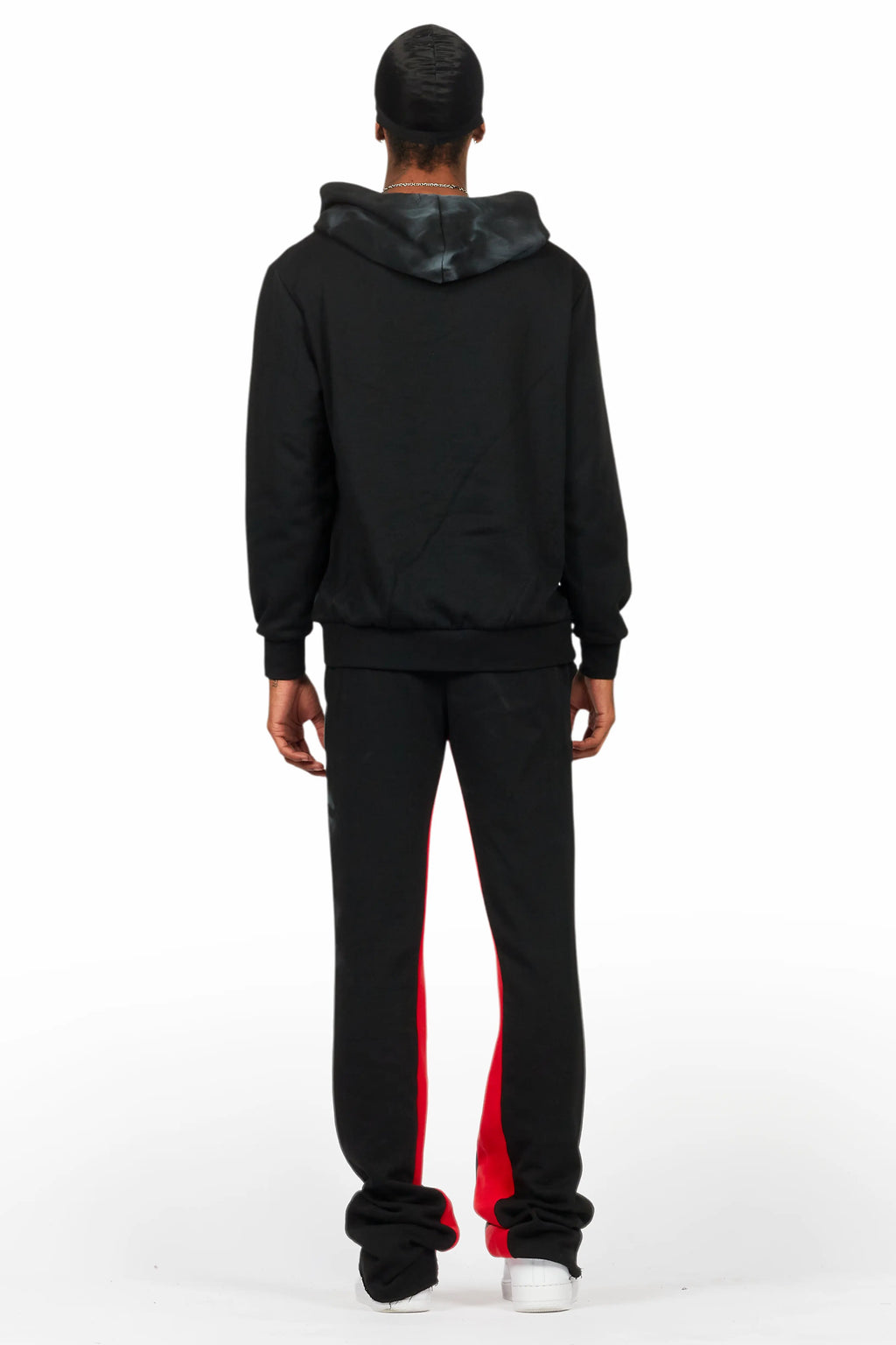 Nelly Black/Red Hoodie/Baggy Track Pant Set