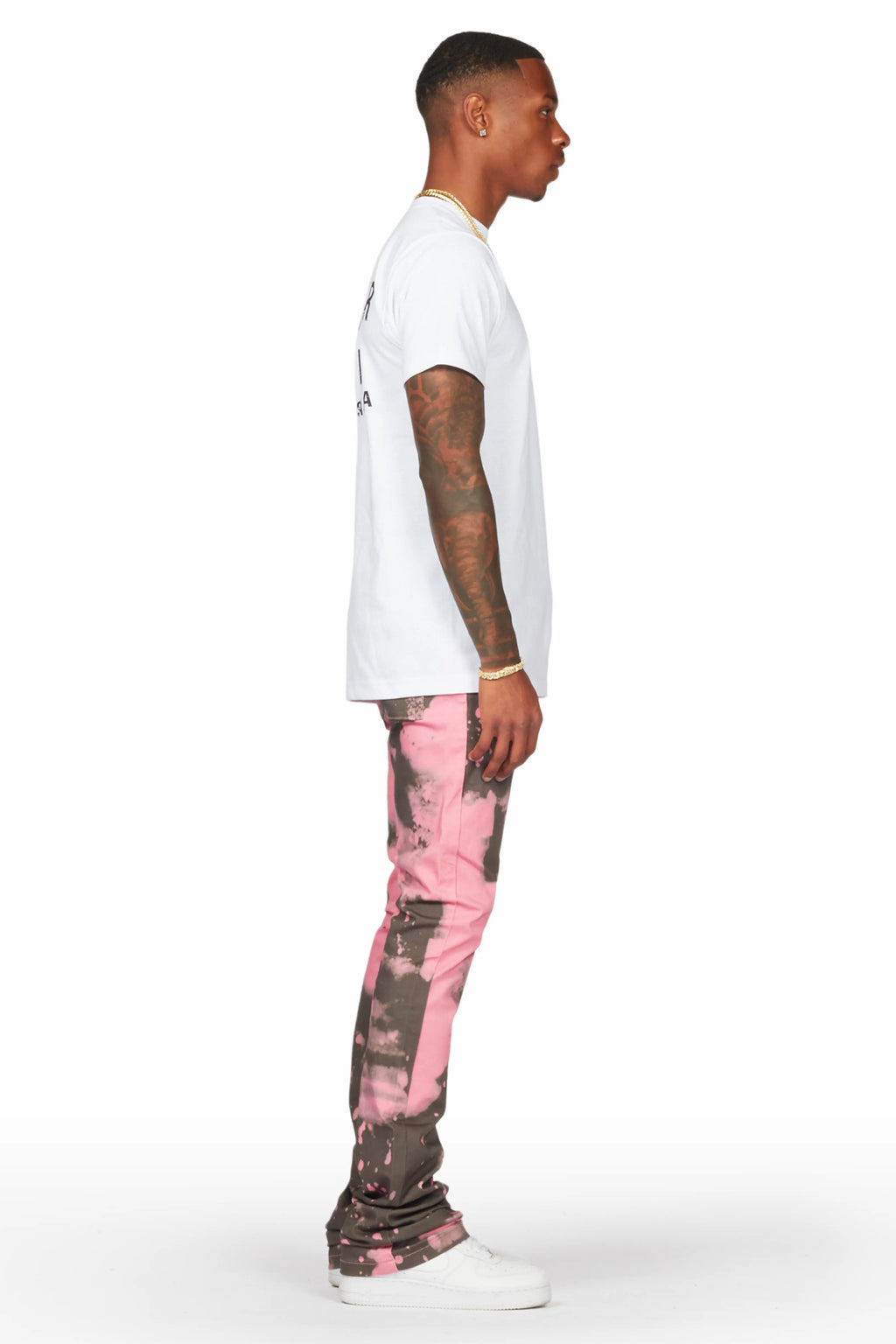 Alam Pink Stacked Flare Pant