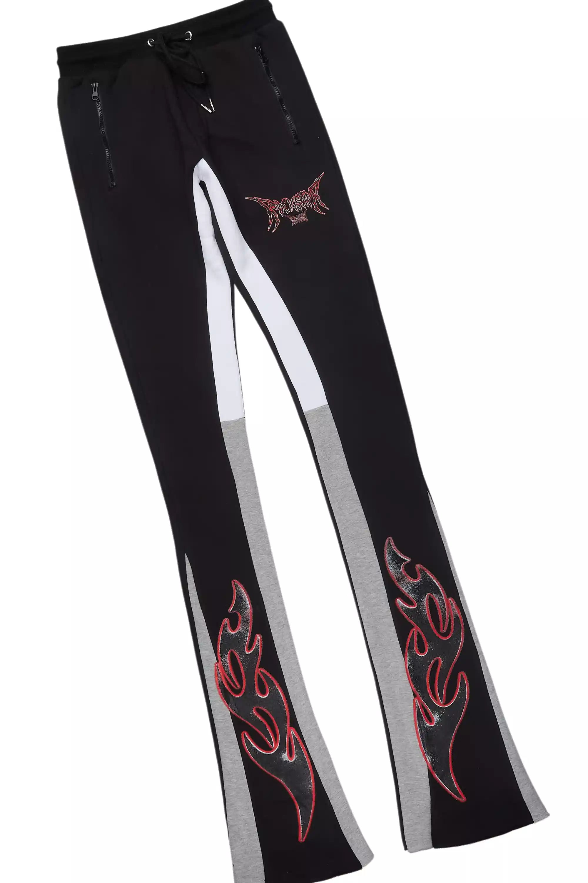 Rix Black/Multi Hoodie/Super Stacked Track Set