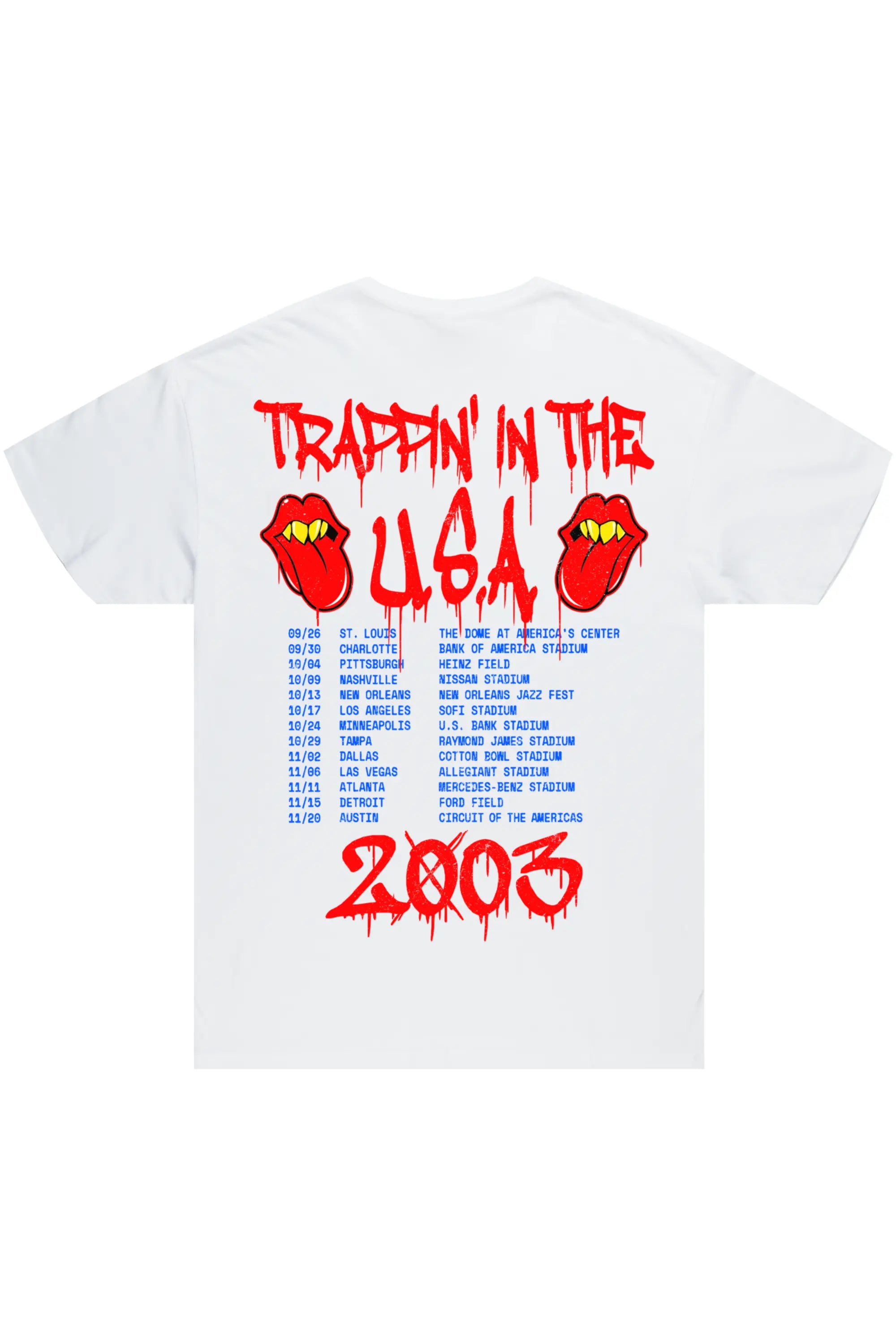 Spent White Graphic T-Shirt