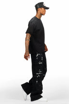 Rudo Black Painter Baggy Cargo Jean
