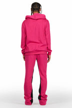 Lake Fuchsia Hoodie/Baggy Track Pant Set