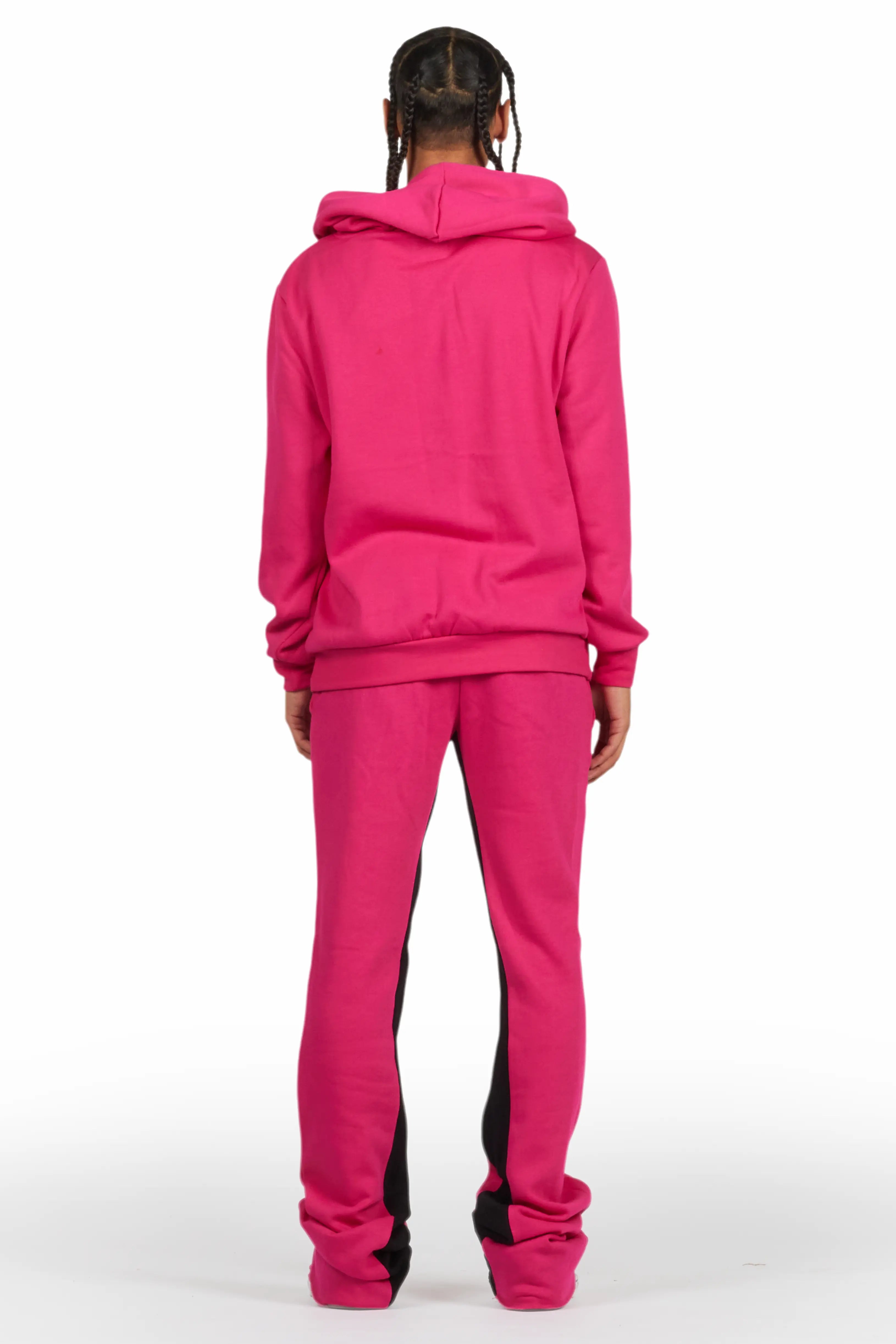 Lake Fuchsia Hoodie/Baggy Track Pant Set