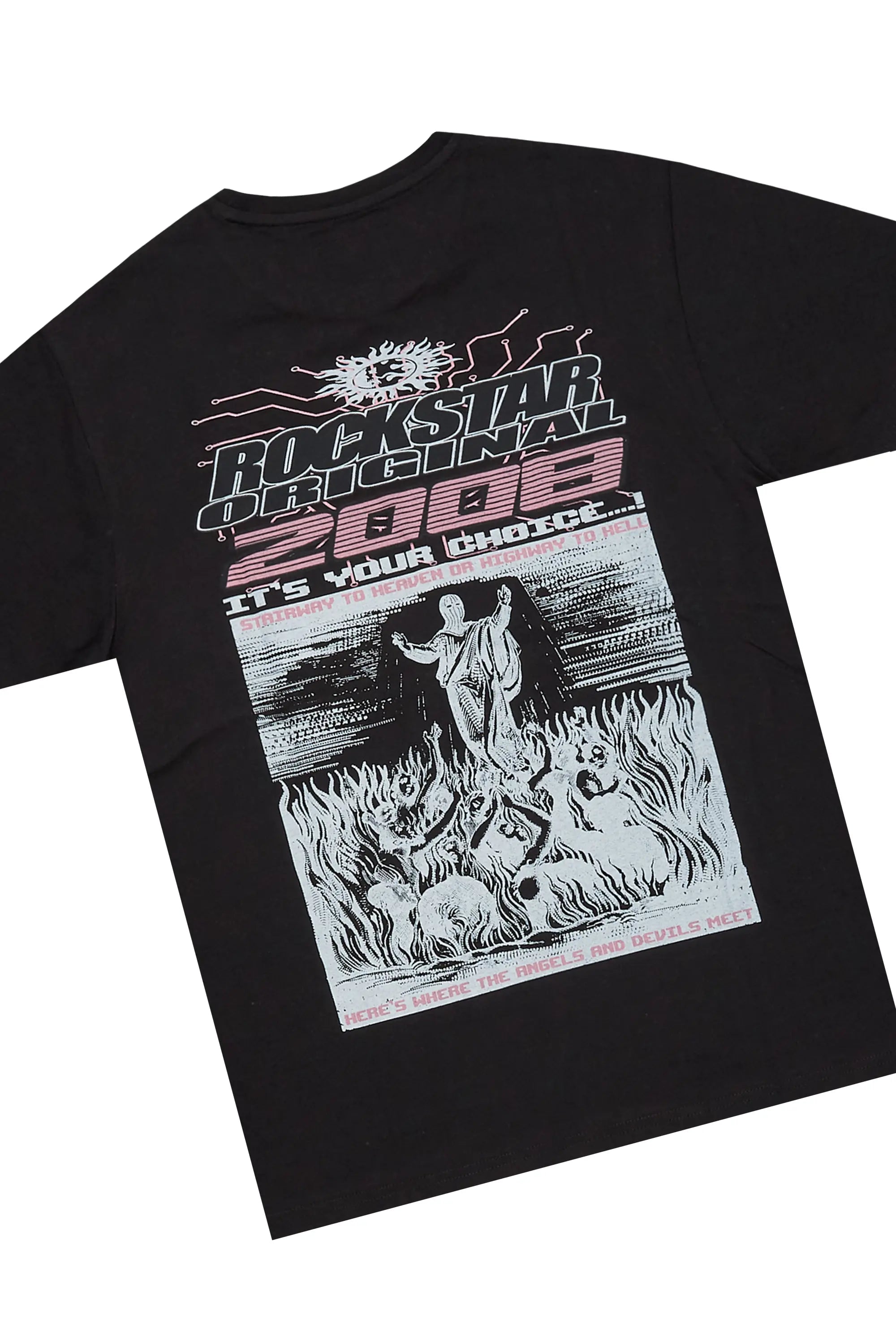 Sky Black T-Shirt/Short Set