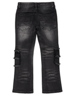 Girls Tyra Dark Grey Skinny Fit Cargo Jean