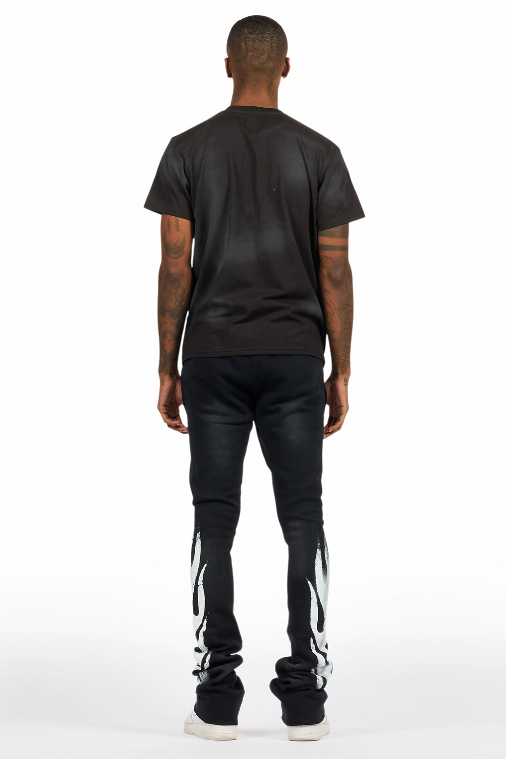 Banyan Black T-Shirt/Stacked Flare Track Set