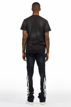 Banyan Black T-Shirt/Stacked Flare Track Set