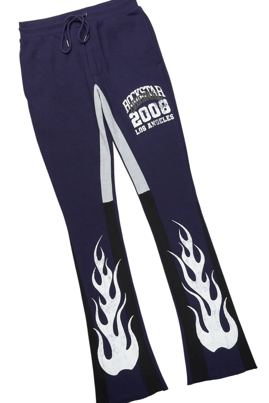 Damir Navy Hoodie/Stacked Flare Track Pant Set