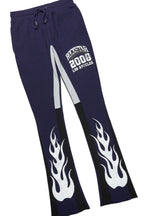 Damir Navy Hoodie/Stacked Flare Track Pant Set