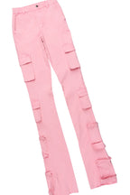 Karon Black/Pink Hoodie & Jean Set