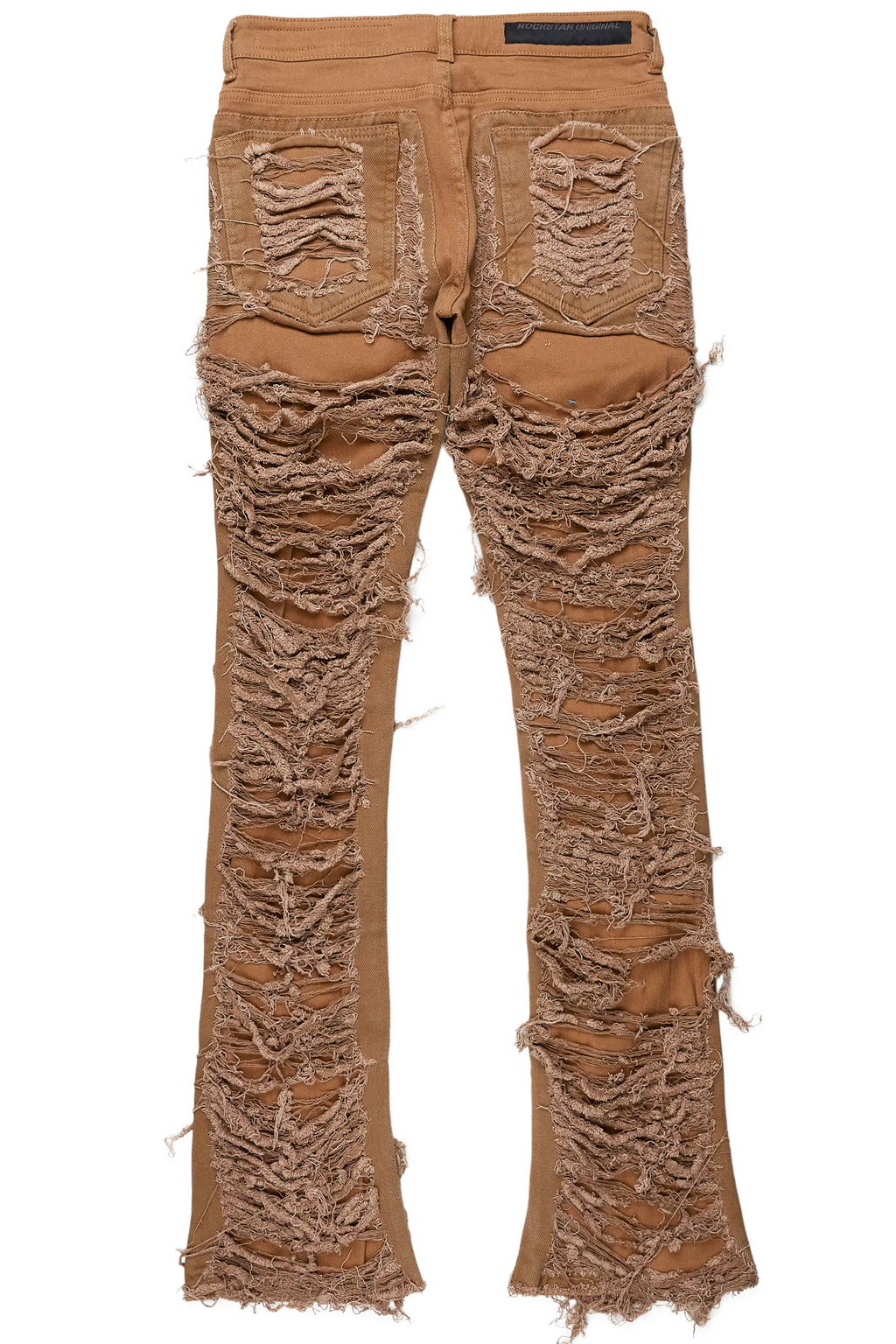 Conrad Beige Stacked Flare Jean
